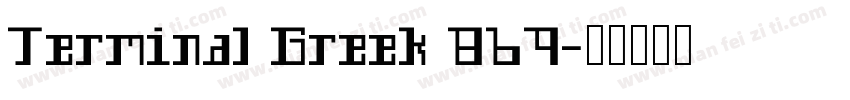 Terminal Greek 869字体转换